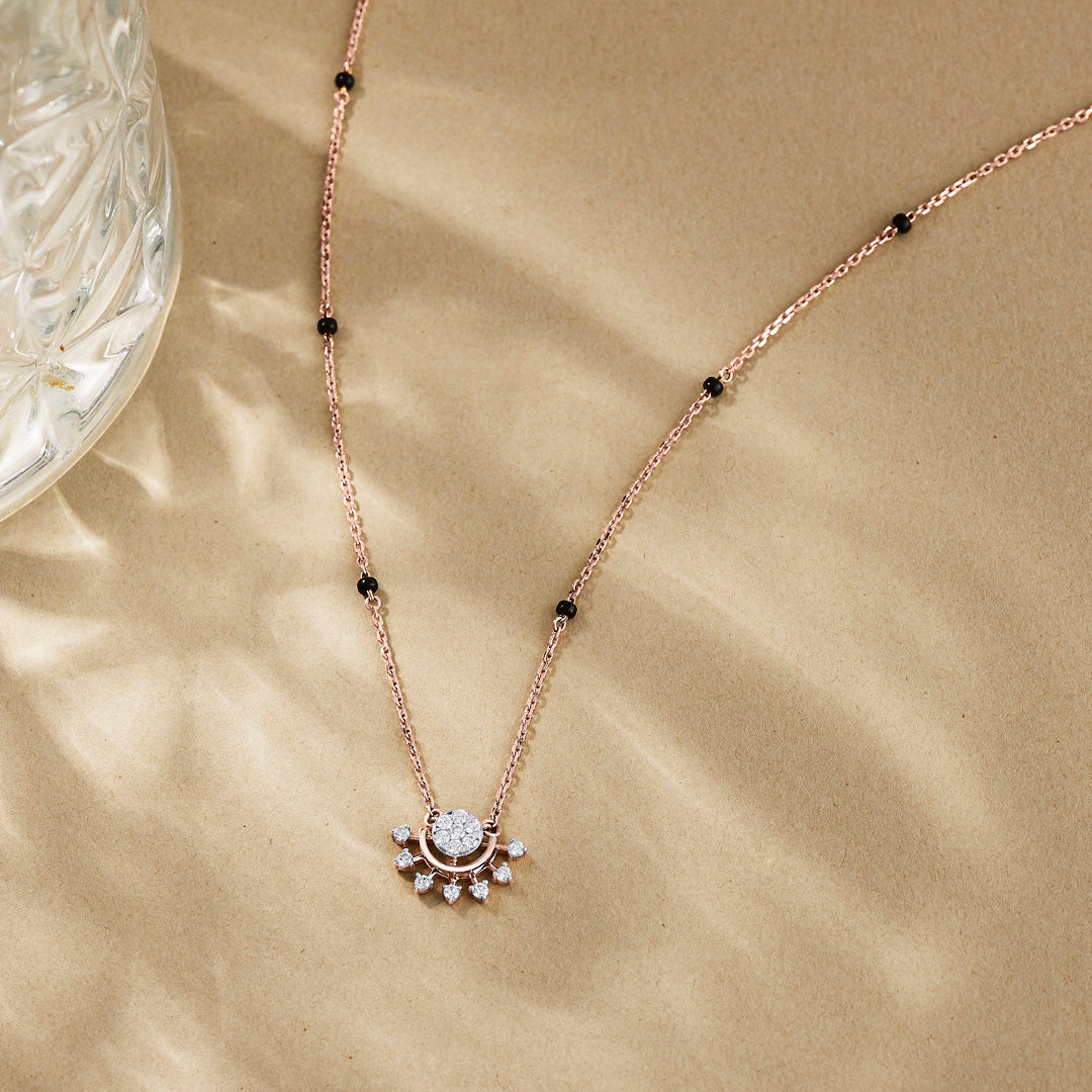 Timeless Glint Diamond Mangalsutra Tanmaniya