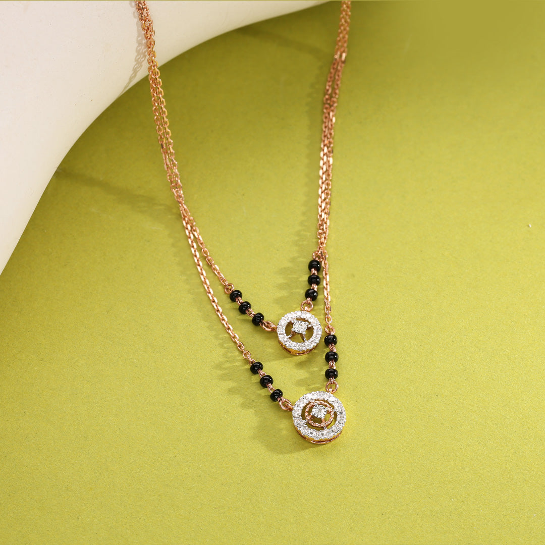 modern grace diamond mangalsutra tanmaniya