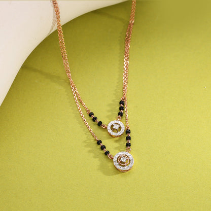 Modern Grace Diamond Mangalsutra Tanmaniya