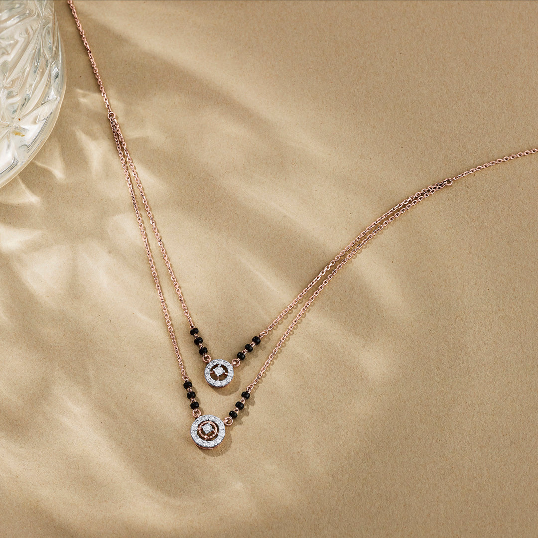 Modern Grace Diamond Mangalsutra Tanmaniya