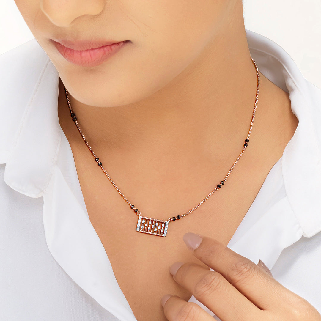 Timeless Promise Diamond Mangalsutra Tanmaniya