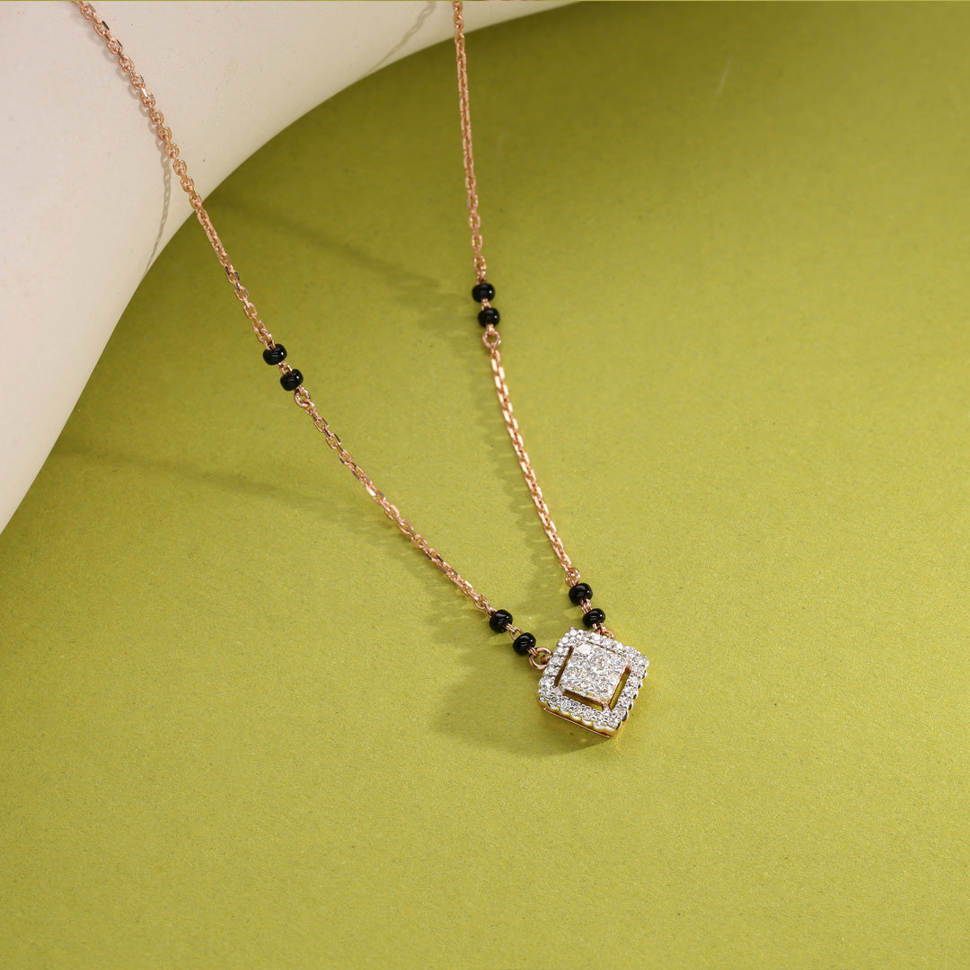 celestial glow diamond mangalsutra tanmaniya