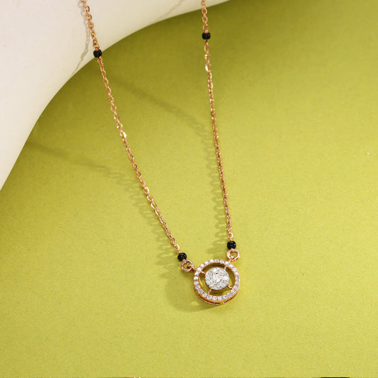 Shimmering Glow Diamond Mangalsutra Tanmaniya