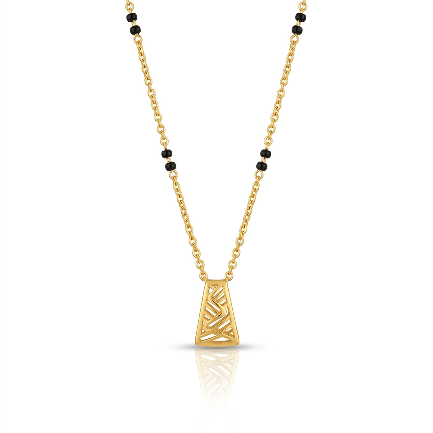Edge Geometry 9kt Gold Mangalsutra