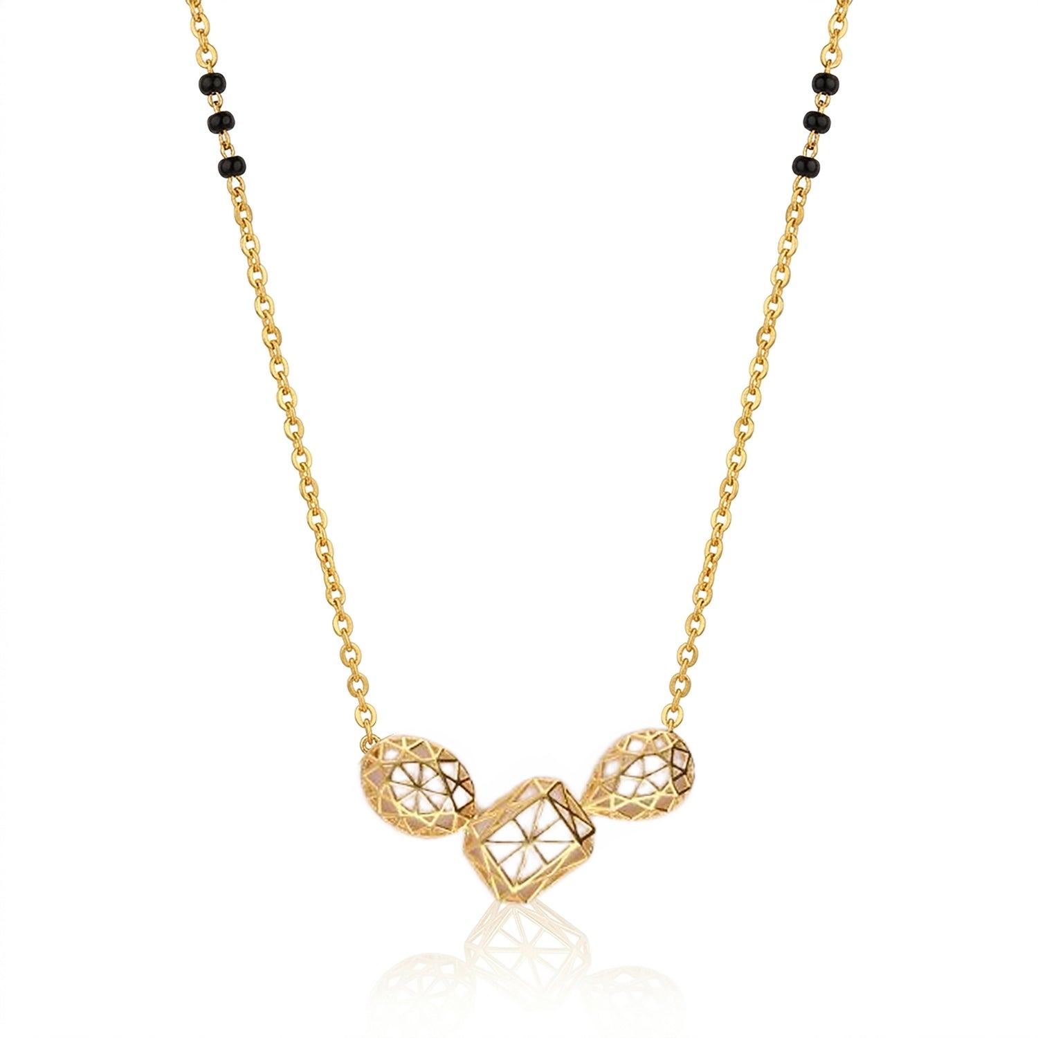 Geometric Union 9kt Gold Mangalsutra