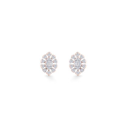 Everlasting Spark Gold & Diamond Stud Earring For Women