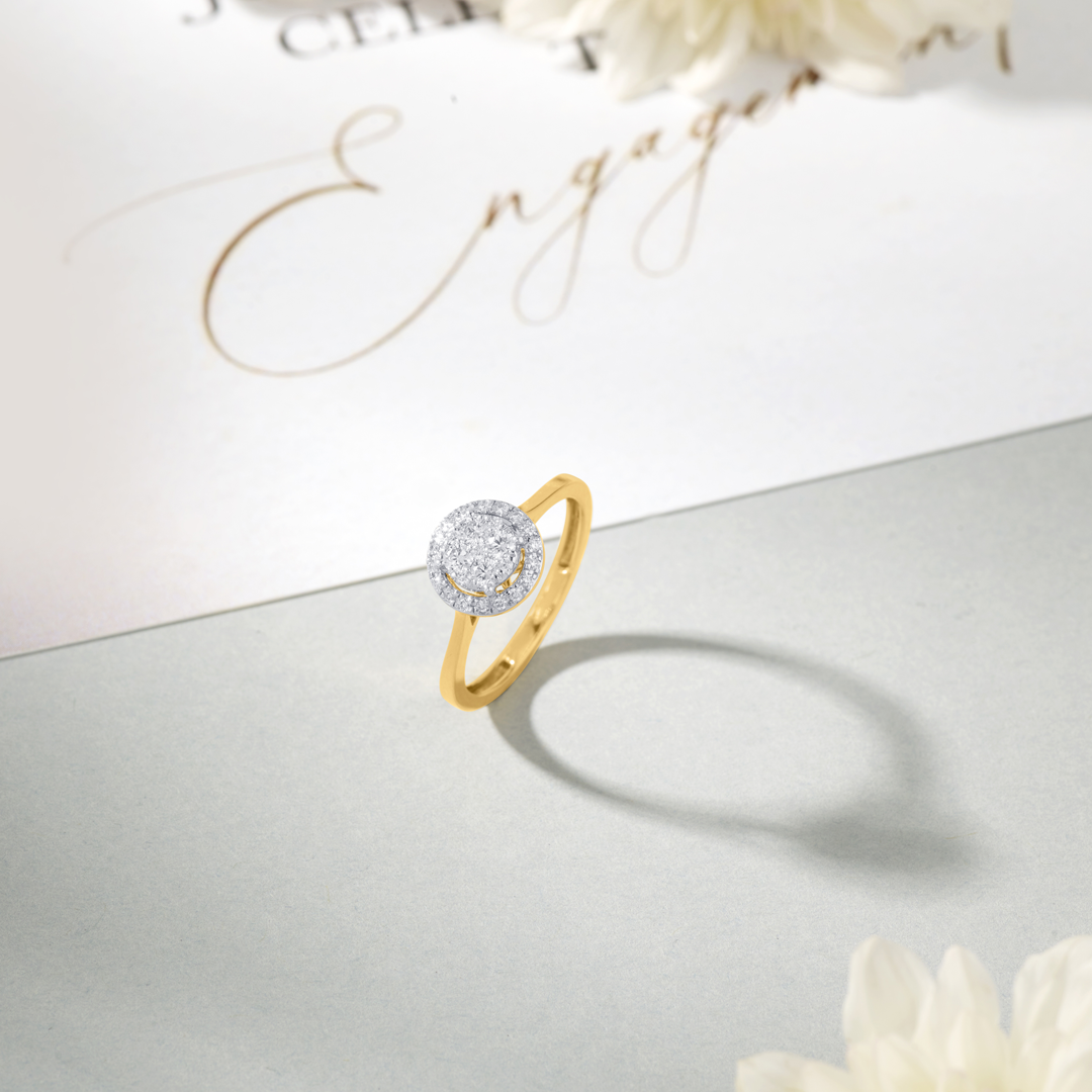 Heavenly Union Engagement Diamond Ring for Women