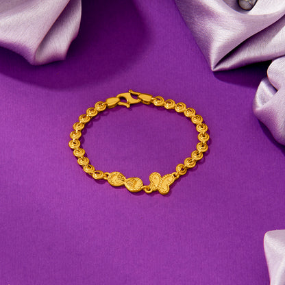 Twinkling Hands Yellow Gold Kids Bracelet