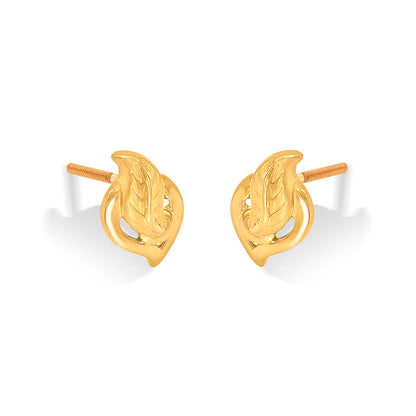 Conch Charm Yellow Gold Kids Earring