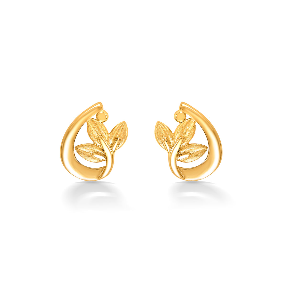 Dainty Dots Yellow Gold Kids Earring