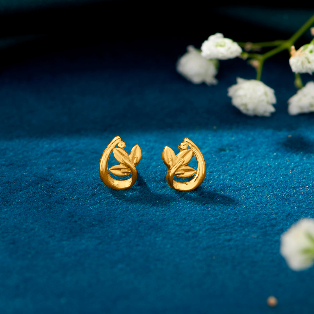 Dainty Dots Yellow Gold Kids Earring