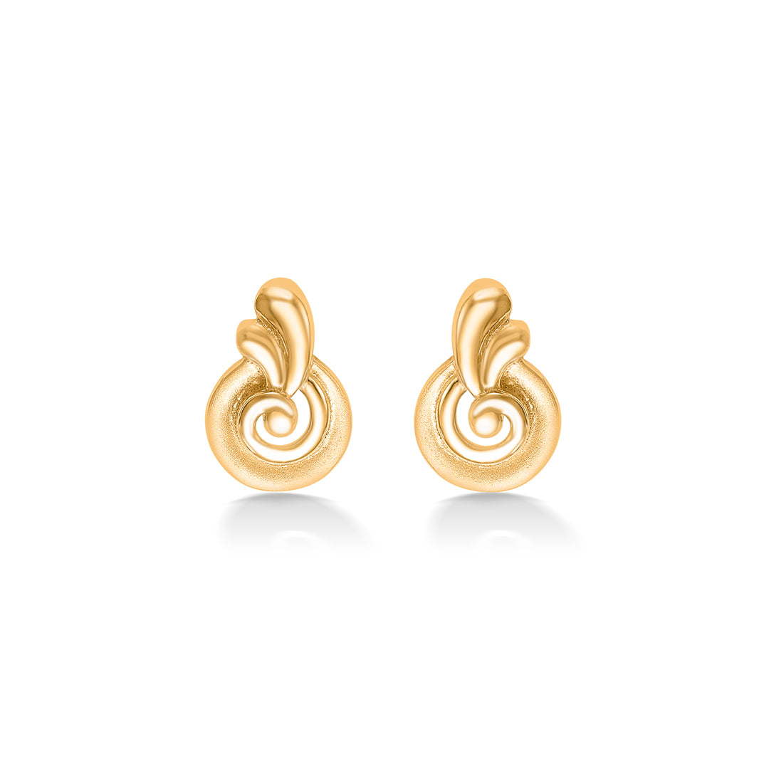 Modern Sprouts Yellow Gold Kids Earring