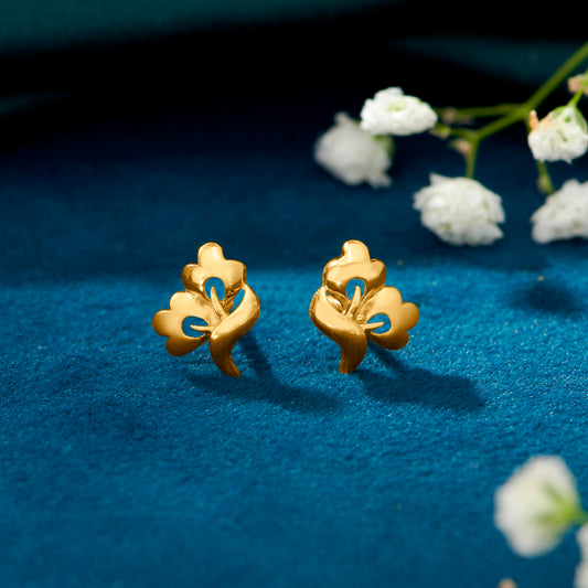 Fashionistas Yellow Gold Kids Earring For Kid