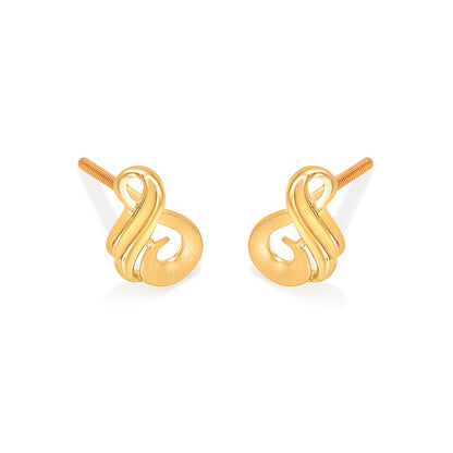 Twiggies Yellow Gold Kids Earring