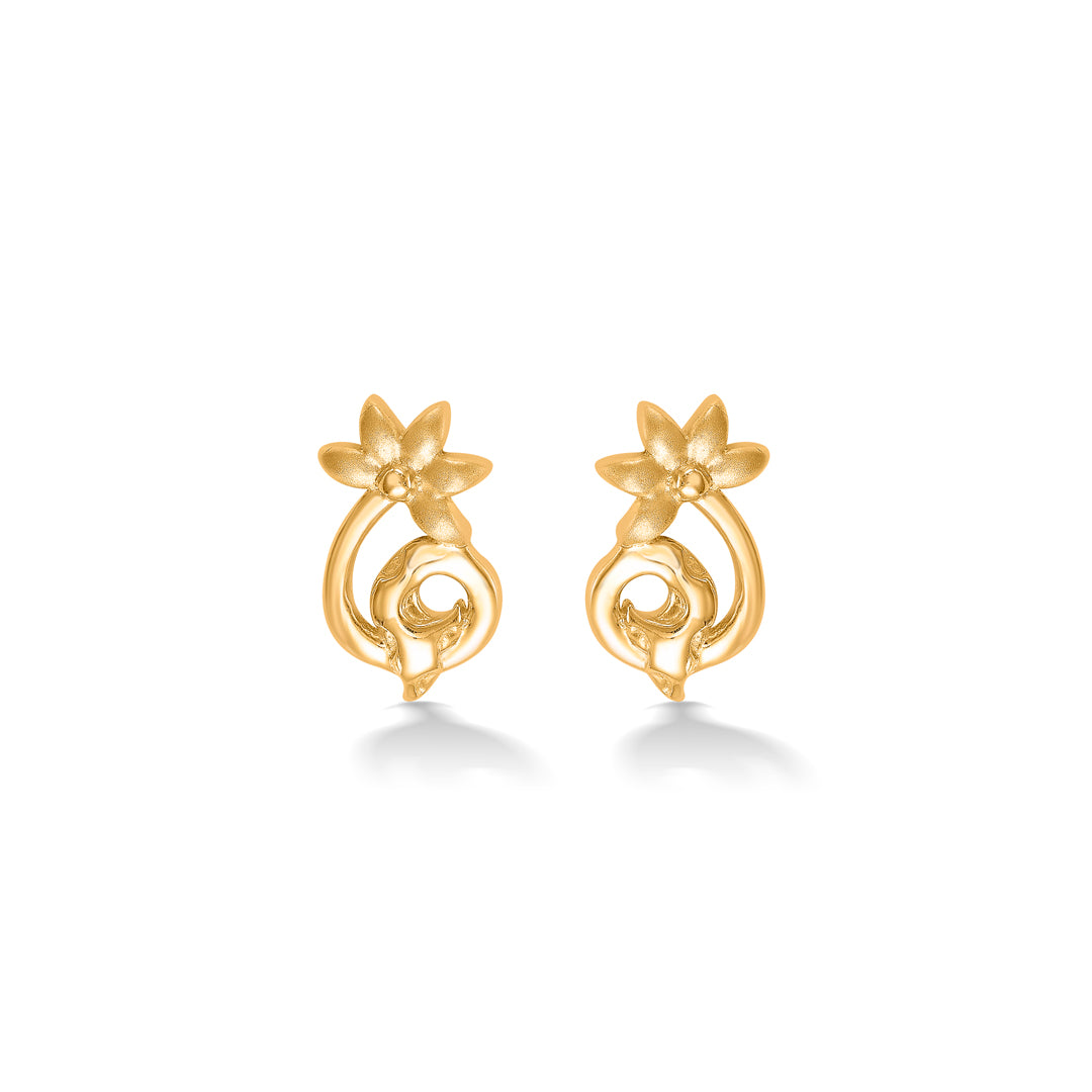 Little Luminaries Yellow Gold Kids Earring