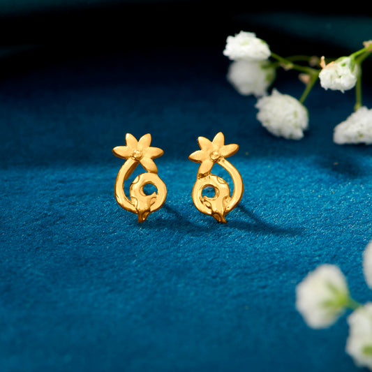 Little Luminaries Yellow Gold Kids Earring For Kid