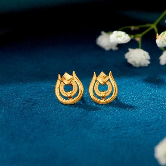 Mod Minis Yellow Gold Kids Earring For Kid