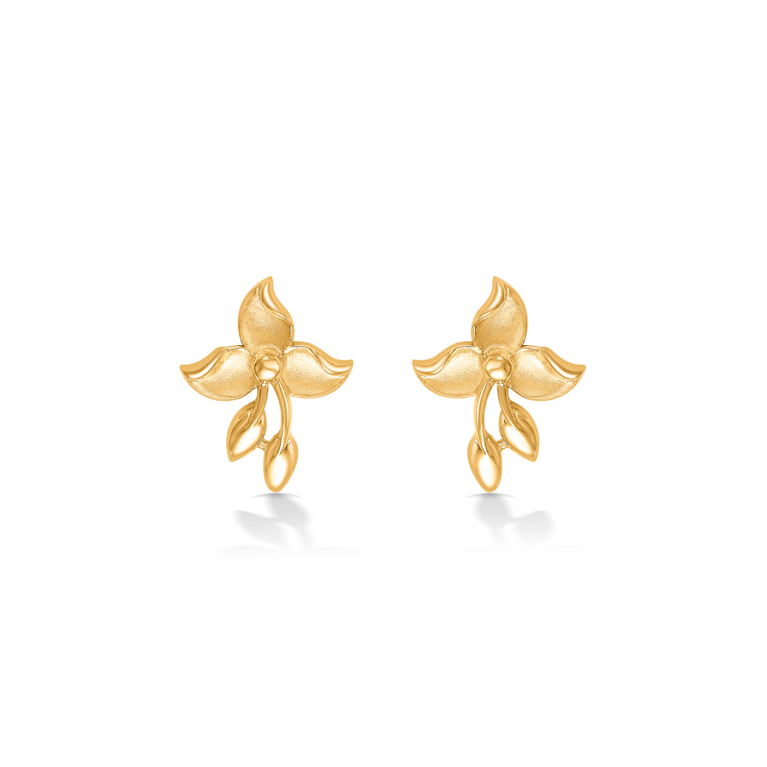 Lil' Petals Yellow Gold Kids Earring