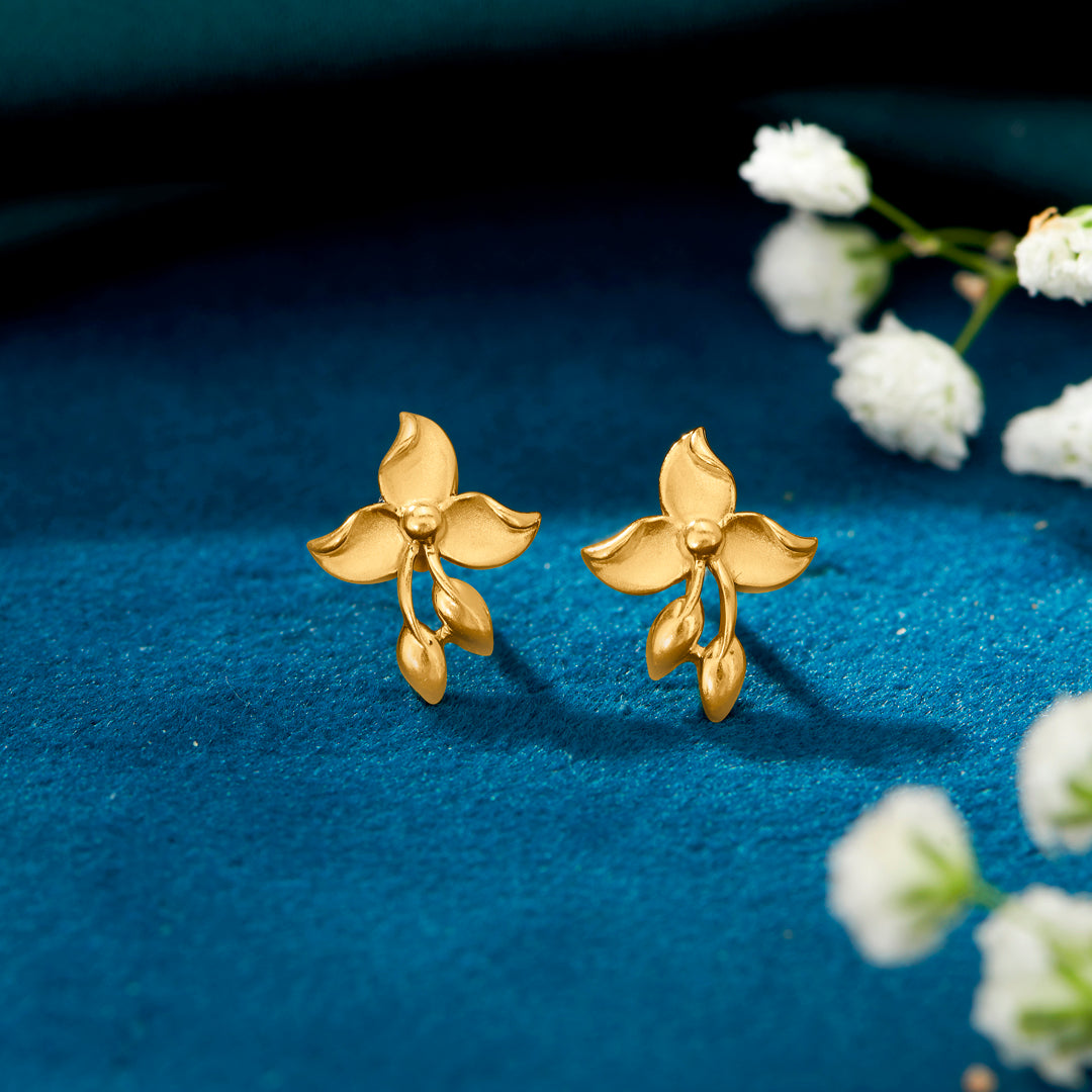 Lil' Petals Yellow Gold Kids Earring