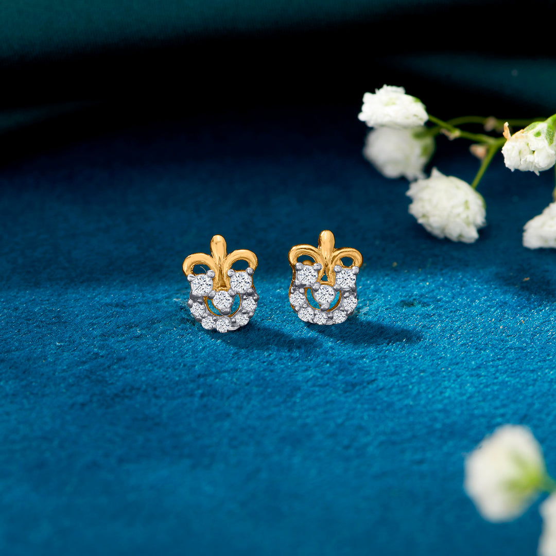 Little Lux Yellow Gold Kids Earring