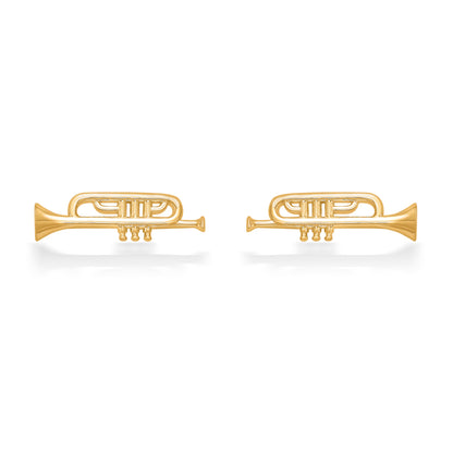 Trumpet Yellow Gold Kids Earring
