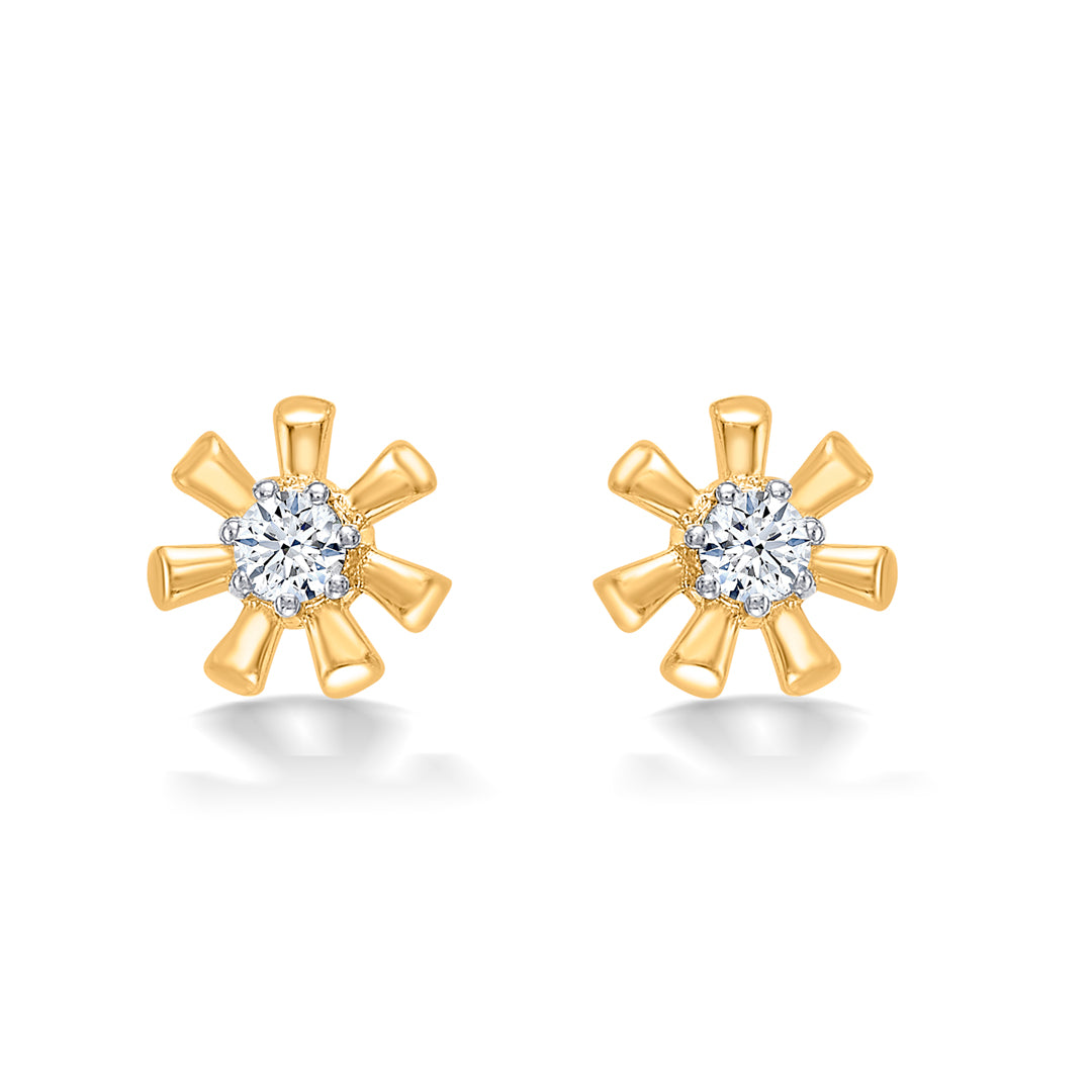Petal Pops Yellow Gold Kids Earring