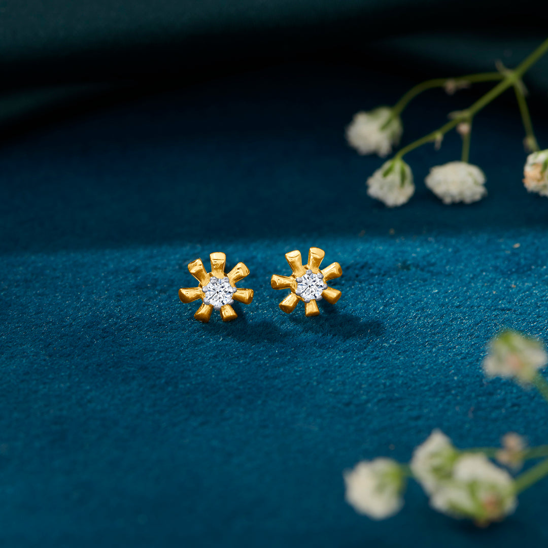 Petal Pops Yellow Gold Kids Earring