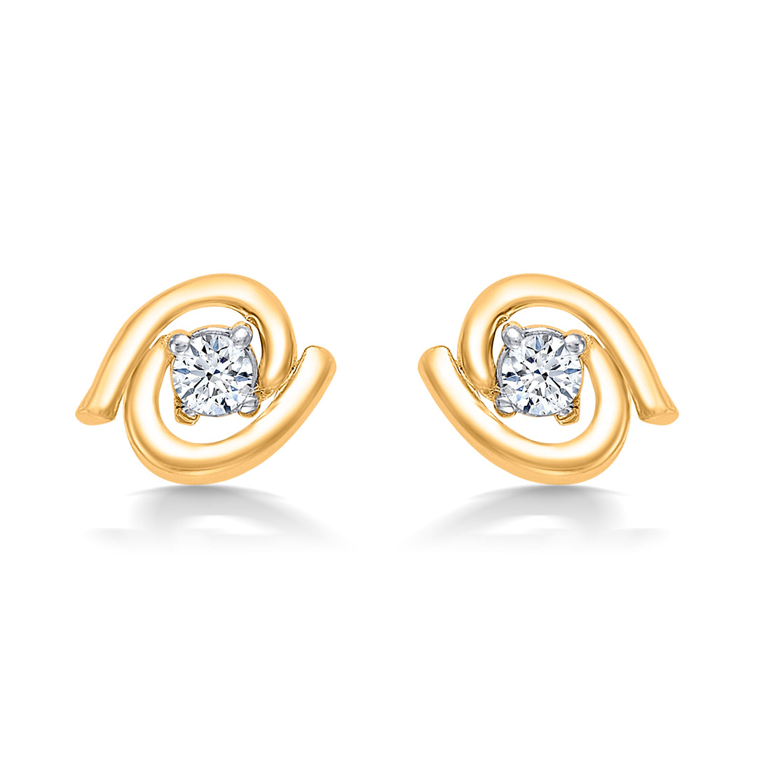 Cute Fads Yellow Gold Kids Earring
