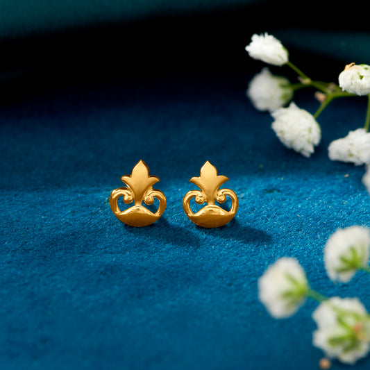 Woodland Yellow Gold Kids Earring For Kid