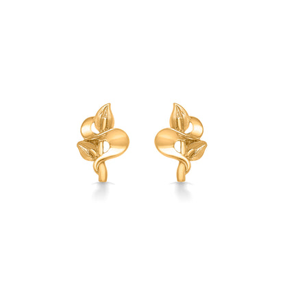 Flower Finesse Yellow Gold Kids Earring