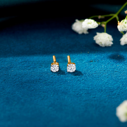 Pebble Pop Yellow Gold Kids Earring For Kid