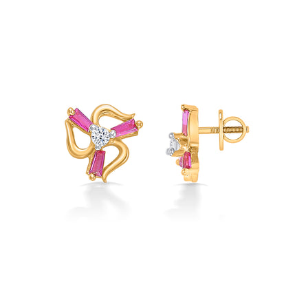 Blossom Beams Yellow Gold Kids Earring