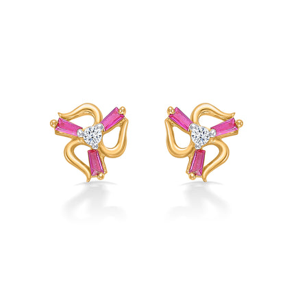 Blossom Beams Yellow Gold Kids Earring