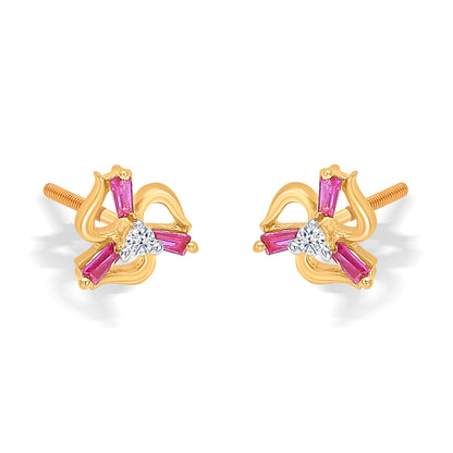 Blossom Beams Yellow Gold Kids Earring