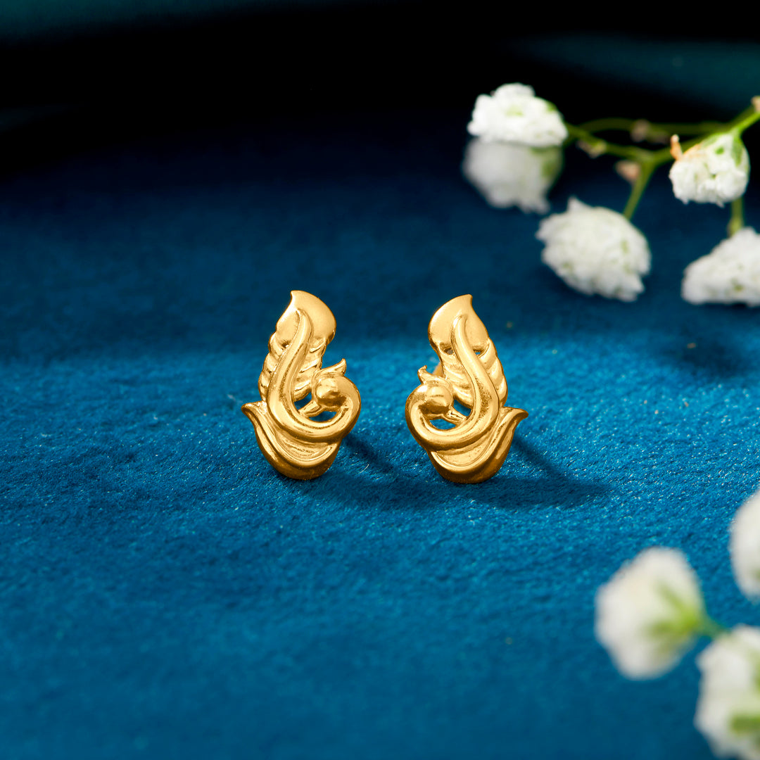 Forest Sprinkles Yellow Gold Kids Earring