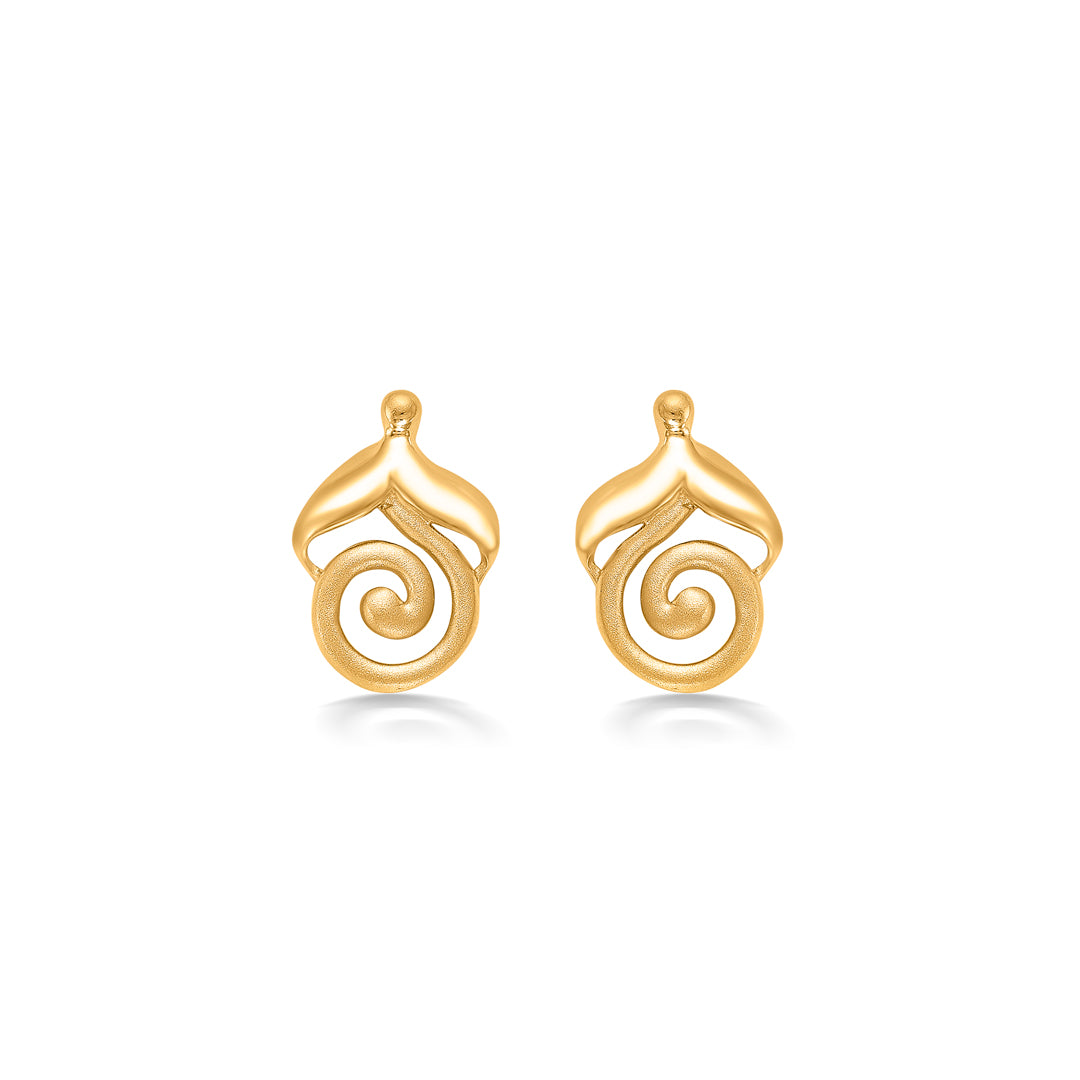Mini Fashion Yellow Gold Kids Earring