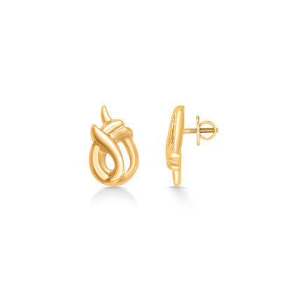 Little Styles Yellow Gold Kids Earring