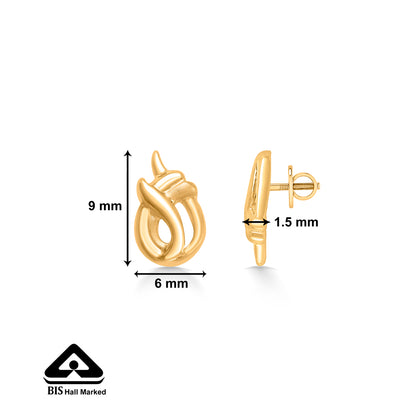 Little Styles Yellow Gold Kids Earring