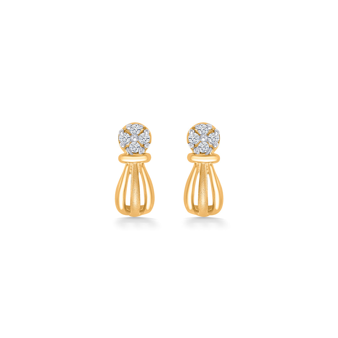 Fashion Flicks Yellow Gold Kids Earring