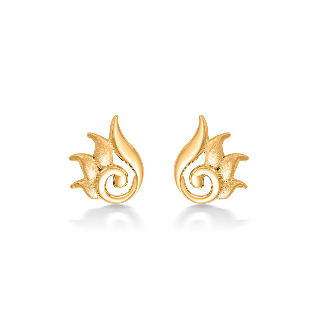 Garden Giggles Yellow Gold Kids Earring