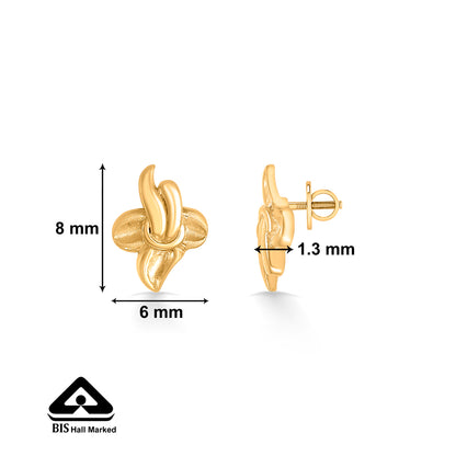 Twinkle Tops Yellow Gold Kids Earring