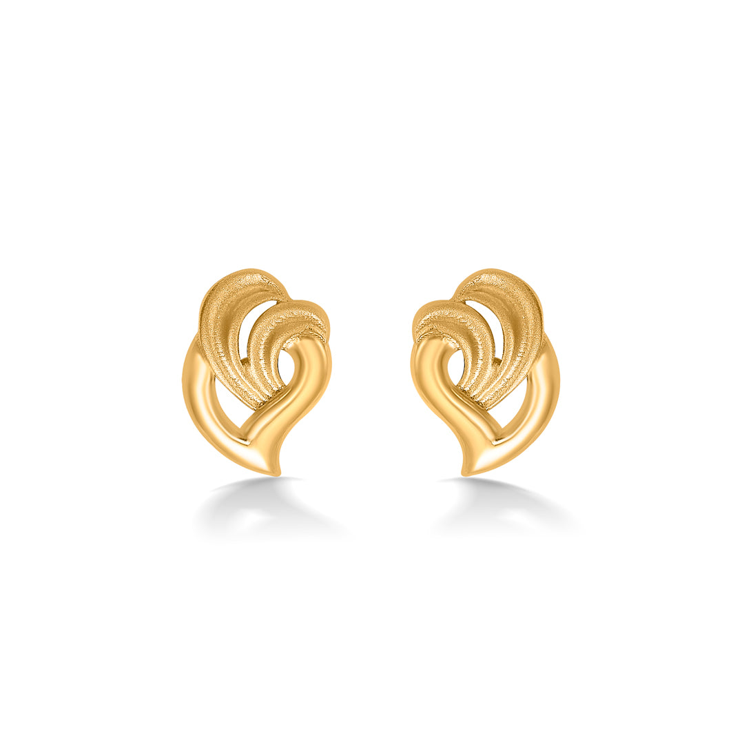 Modern Grace Yellow Gold Kids Earring