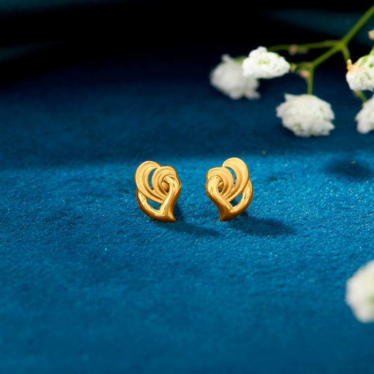 Modern Grace Yellow Gold Kids Earring For Kids