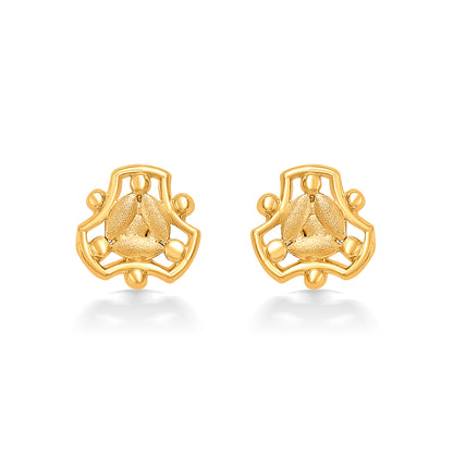Classic Refinement Yellow Gold Kids Earring