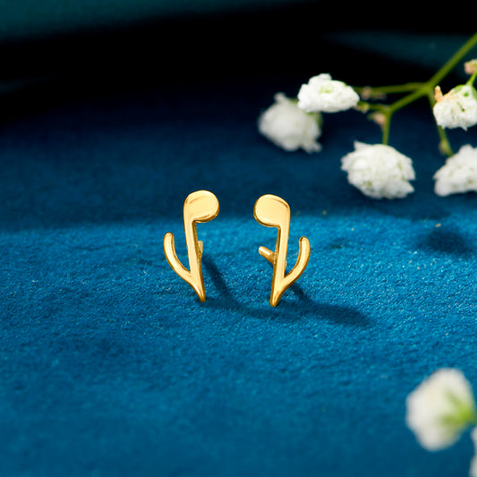 Rhythm Charms Yellow Gold Kids Earring For Kids