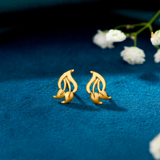 Little Blossom Yellow Gold Kids Earring For Kids