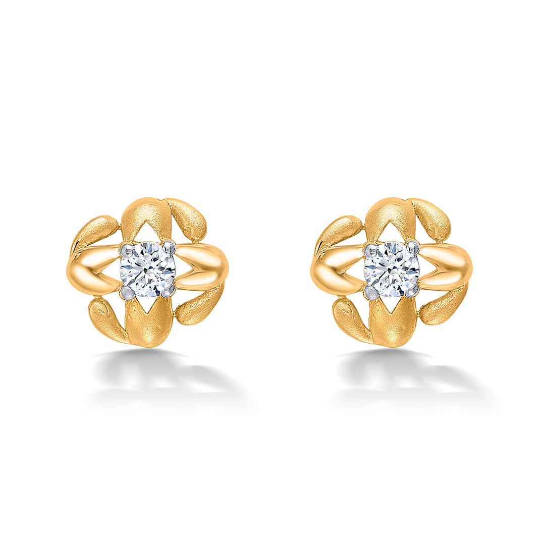 Trendy Accents Yellow Gold Kids Earring