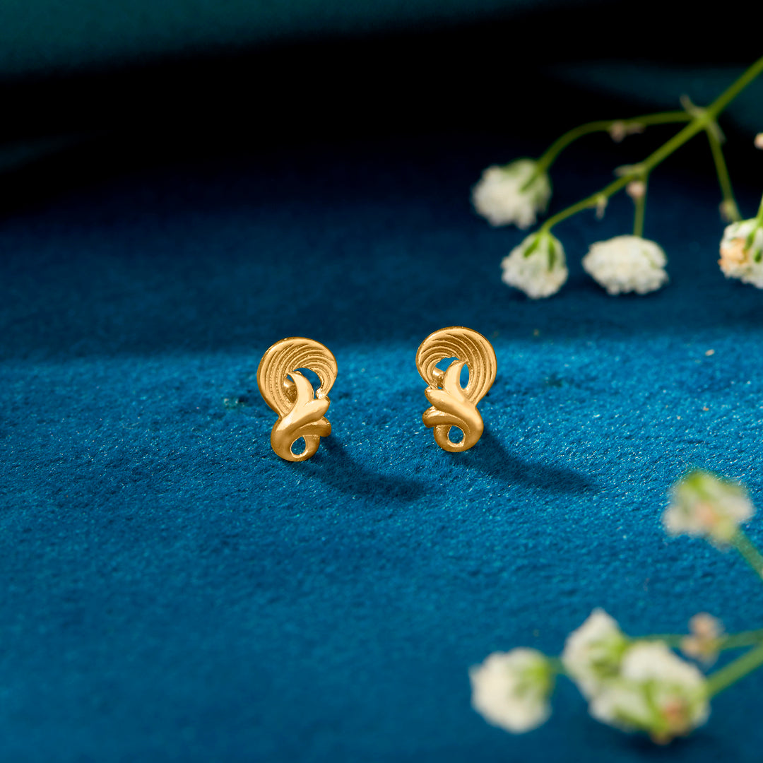 Blossom Aura Yellow Gold Kids Earring