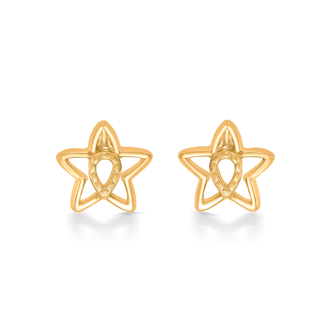 Astral Twinkle Yellow Gold Kids Earring