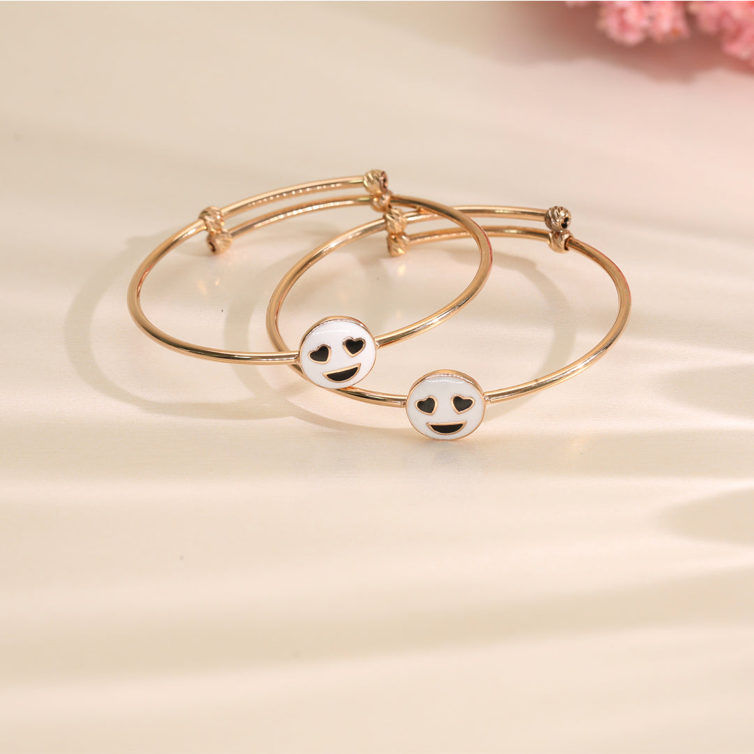 Happy Loops Gold Bangles For Kids